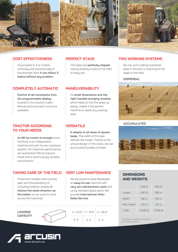 Arcusin ForStack Bales Accumulator
